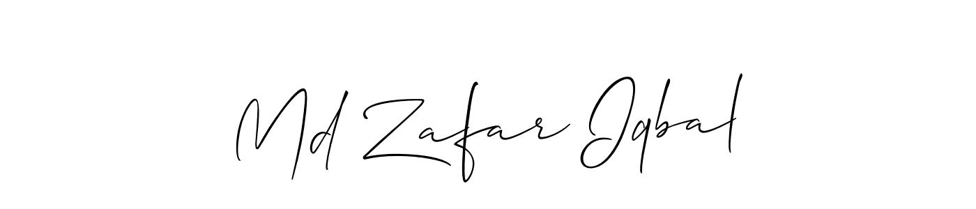 if you are searching for the best signature style for your name Md Zafar Iqbal. so please give up your signature search. here we have designed multiple signature styles  using Allison_Script. Md Zafar Iqbal signature style 2 images and pictures png