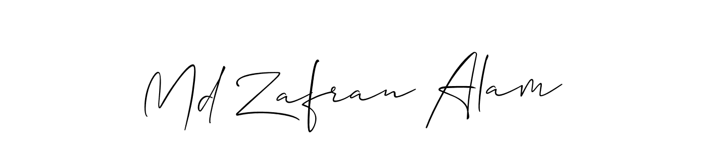 Md Zafran Alam stylish signature style. Best Handwritten Sign (Allison_Script) for my name. Handwritten Signature Collection Ideas for my name Md Zafran Alam. Md Zafran Alam signature style 2 images and pictures png