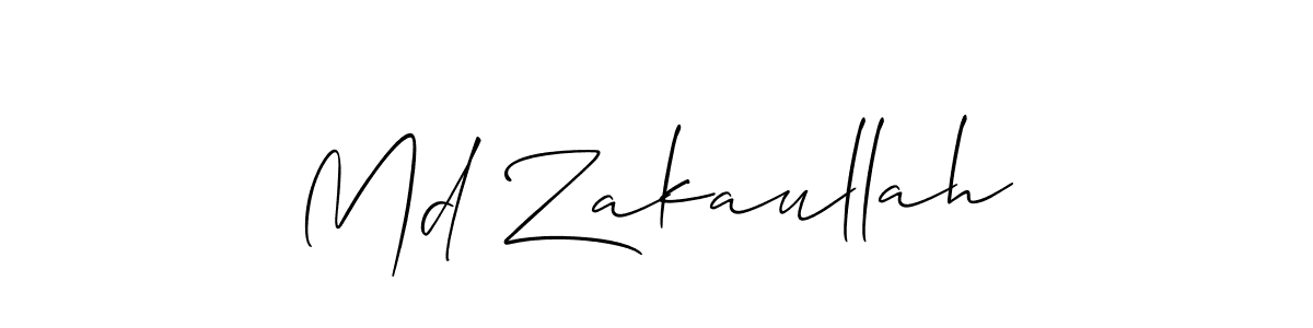 Allison_Script is a professional signature style that is perfect for those who want to add a touch of class to their signature. It is also a great choice for those who want to make their signature more unique. Get Md Zakaullah name to fancy signature for free. Md Zakaullah signature style 2 images and pictures png