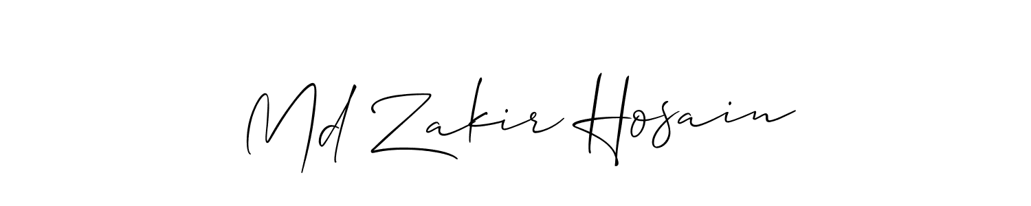 Md Zakir Hosain stylish signature style. Best Handwritten Sign (Allison_Script) for my name. Handwritten Signature Collection Ideas for my name Md Zakir Hosain. Md Zakir Hosain signature style 2 images and pictures png