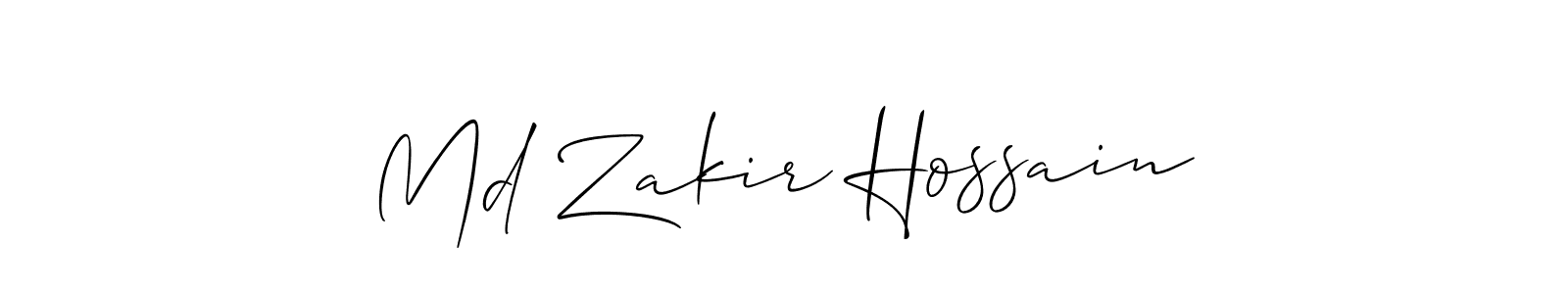 Similarly Allison_Script is the best handwritten signature design. Signature creator online .You can use it as an online autograph creator for name Md Zakir Hossain. Md Zakir Hossain signature style 2 images and pictures png