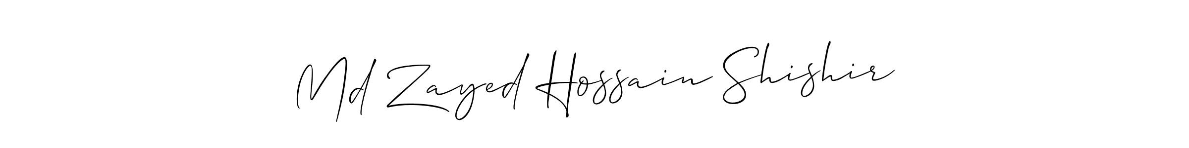 See photos of Md Zayed Hossain Shishir official signature by Spectra . Check more albums & portfolios. Read reviews & check more about Allison_Script font. Md Zayed Hossain Shishir signature style 2 images and pictures png