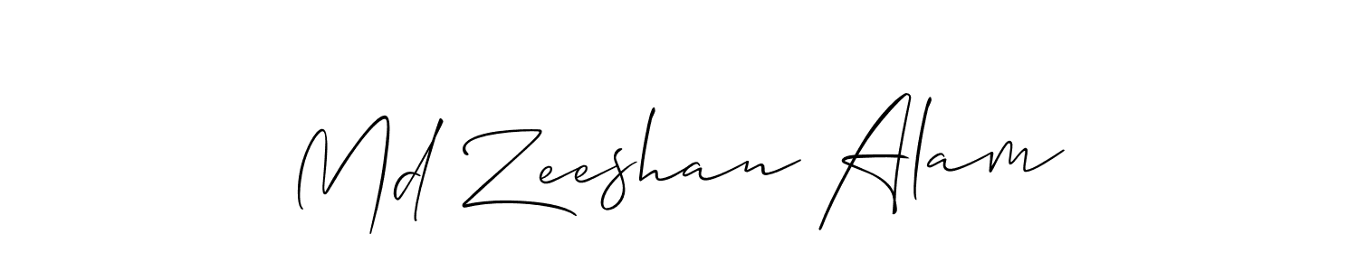 Make a beautiful signature design for name Md Zeeshan Alam. Use this online signature maker to create a handwritten signature for free. Md Zeeshan Alam signature style 2 images and pictures png