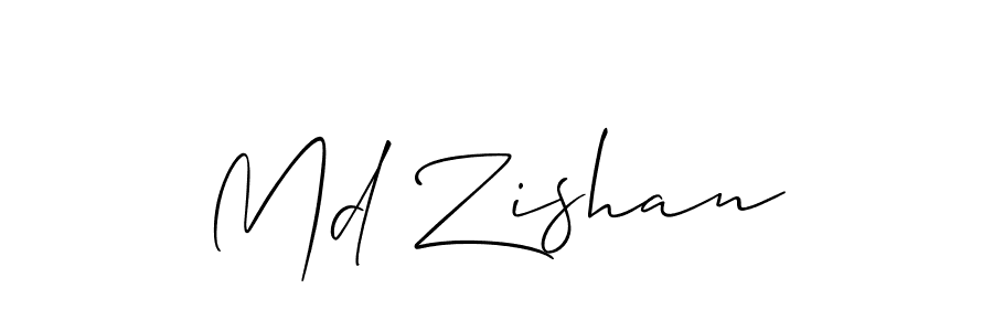 You should practise on your own different ways (Allison_Script) to write your name (Md Zishan) in signature. don't let someone else do it for you. Md Zishan signature style 2 images and pictures png