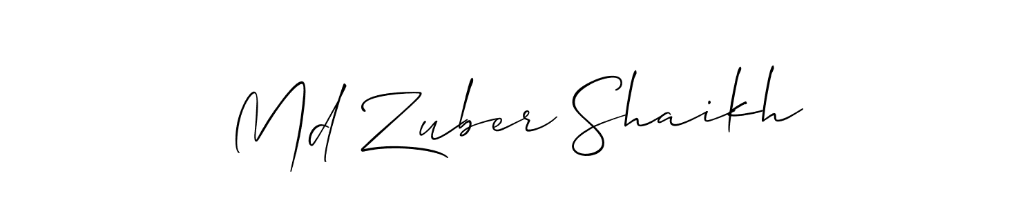 Similarly Allison_Script is the best handwritten signature design. Signature creator online .You can use it as an online autograph creator for name Md Zuber Shaikh. Md Zuber Shaikh signature style 2 images and pictures png