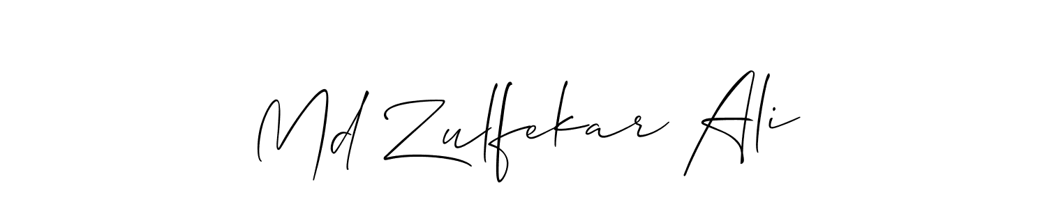 if you are searching for the best signature style for your name Md Zulfekar Ali. so please give up your signature search. here we have designed multiple signature styles  using Allison_Script. Md Zulfekar Ali signature style 2 images and pictures png