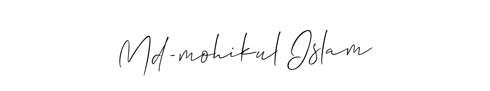 Md-mohikul Islam stylish signature style. Best Handwritten Sign (Allison_Script) for my name. Handwritten Signature Collection Ideas for my name Md-mohikul Islam. Md-mohikul Islam signature style 2 images and pictures png