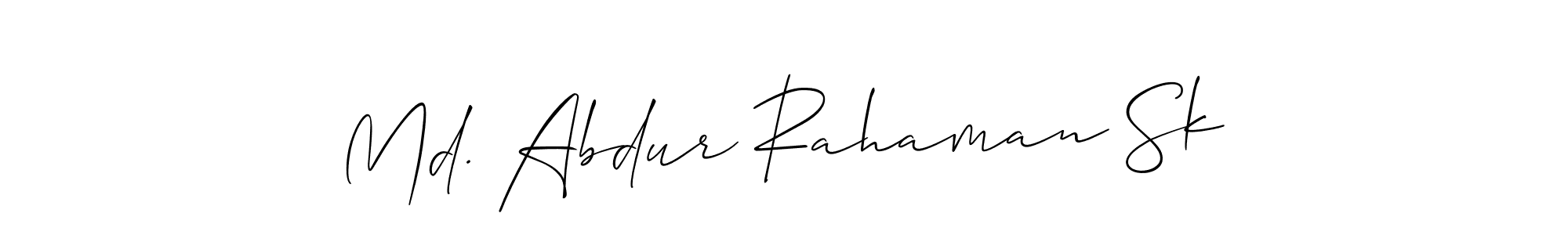 if you are searching for the best signature style for your name Md. Abdur Rahaman Sk. so please give up your signature search. here we have designed multiple signature styles  using Allison_Script. Md. Abdur Rahaman Sk signature style 2 images and pictures png