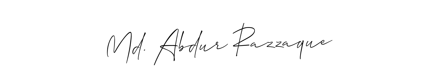 Create a beautiful signature design for name Md. Abdur Razzaque. With this signature (Allison_Script) fonts, you can make a handwritten signature for free. Md. Abdur Razzaque signature style 2 images and pictures png