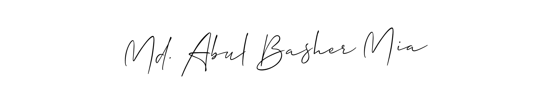 Md. Abul Basher Mia stylish signature style. Best Handwritten Sign (Allison_Script) for my name. Handwritten Signature Collection Ideas for my name Md. Abul Basher Mia. Md. Abul Basher Mia signature style 2 images and pictures png