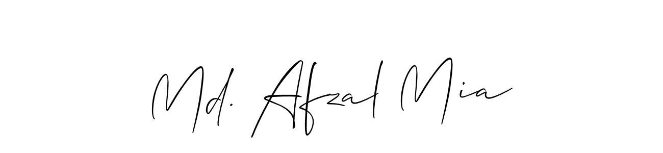 Make a beautiful signature design for name Md. Afzal Mia. With this signature (Allison_Script) style, you can create a handwritten signature for free. Md. Afzal Mia signature style 2 images and pictures png