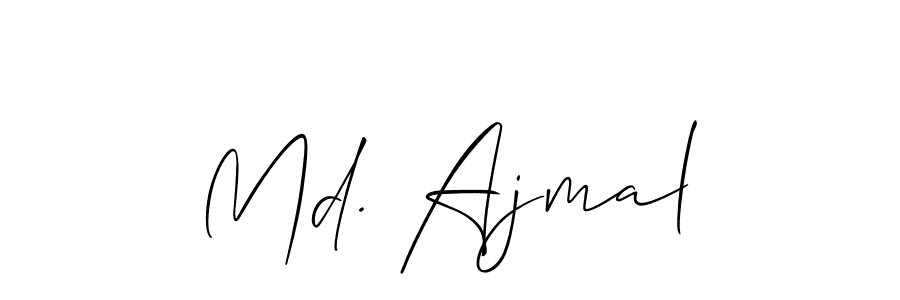 if you are searching for the best signature style for your name Md. Ajmal. so please give up your signature search. here we have designed multiple signature styles  using Allison_Script. Md. Ajmal signature style 2 images and pictures png