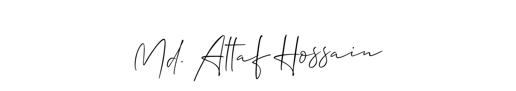 How to make Md. Altaf Hossain name signature. Use Allison_Script style for creating short signs online. This is the latest handwritten sign. Md. Altaf Hossain signature style 2 images and pictures png