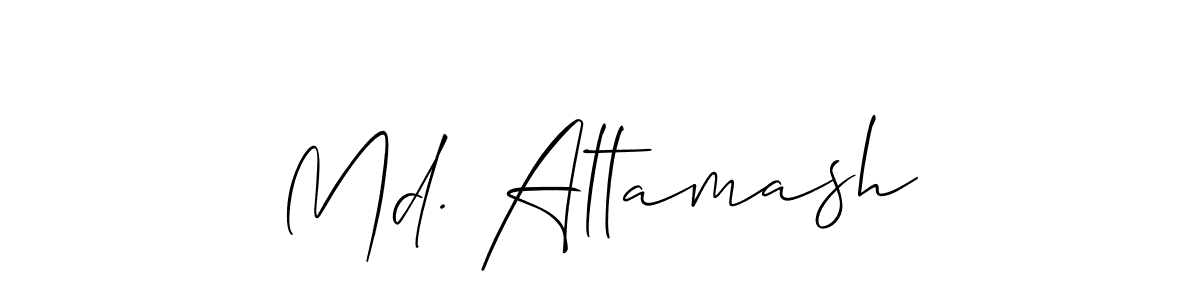 Also we have Md. Altamash name is the best signature style. Create professional handwritten signature collection using Allison_Script autograph style. Md. Altamash signature style 2 images and pictures png