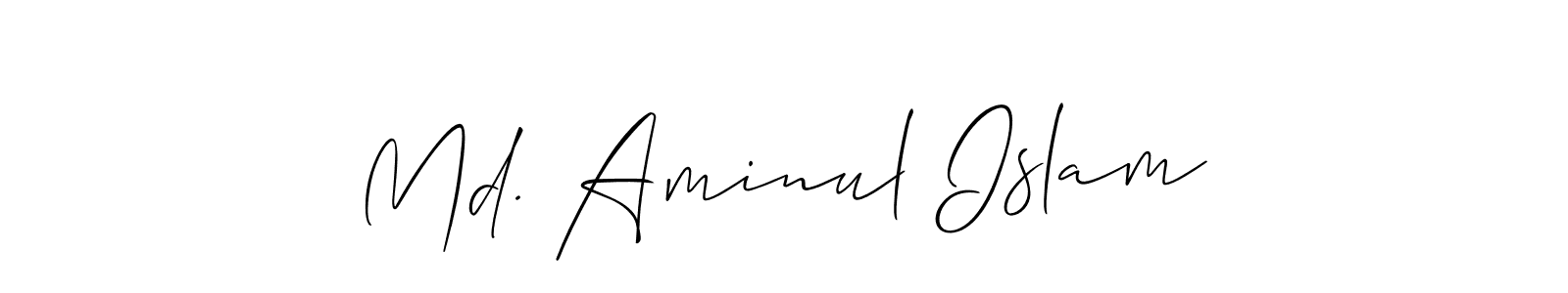 It looks lik you need a new signature style for name Md. Aminul Islam. Design unique handwritten (Allison_Script) signature with our free signature maker in just a few clicks. Md. Aminul Islam signature style 2 images and pictures png