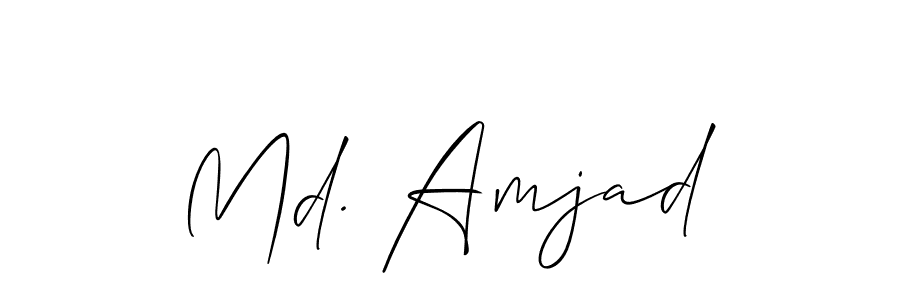 It looks lik you need a new signature style for name Md. Amjad. Design unique handwritten (Allison_Script) signature with our free signature maker in just a few clicks. Md. Amjad signature style 2 images and pictures png