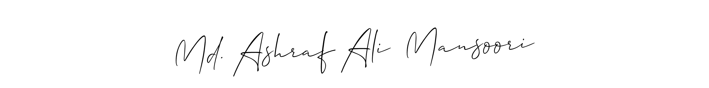 Make a beautiful signature design for name Md. Ashraf Ali  Mansoori. Use this online signature maker to create a handwritten signature for free. Md. Ashraf Ali  Mansoori signature style 2 images and pictures png
