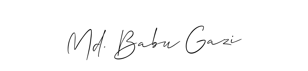 How to make Md. Babu Gazi signature? Allison_Script is a professional autograph style. Create handwritten signature for Md. Babu Gazi name. Md. Babu Gazi signature style 2 images and pictures png