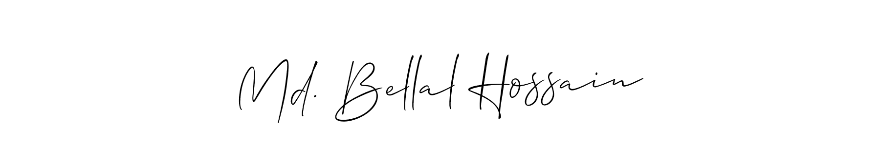 This is the best signature style for the Md. Bellal Hossain name. Also you like these signature font (Allison_Script). Mix name signature. Md. Bellal Hossain signature style 2 images and pictures png