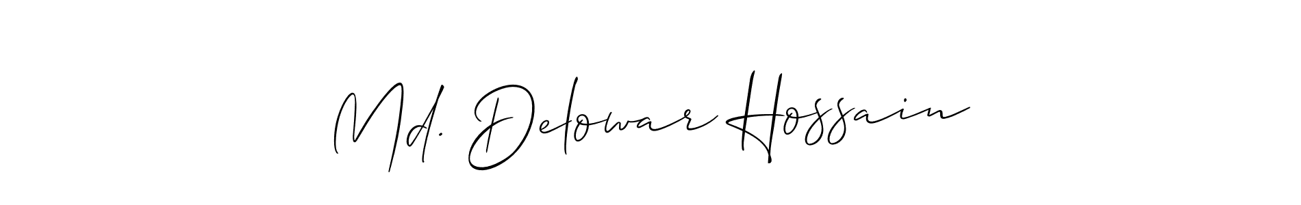 It looks lik you need a new signature style for name Md. Delowar Hossain. Design unique handwritten (Allison_Script) signature with our free signature maker in just a few clicks. Md. Delowar Hossain signature style 2 images and pictures png