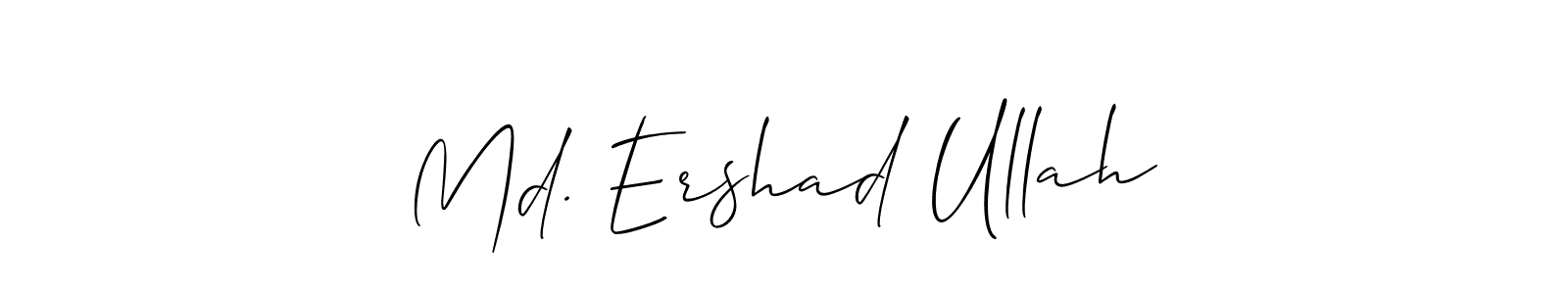 Design your own signature with our free online signature maker. With this signature software, you can create a handwritten (Allison_Script) signature for name Md. Ershad Ullah. Md. Ershad Ullah signature style 2 images and pictures png