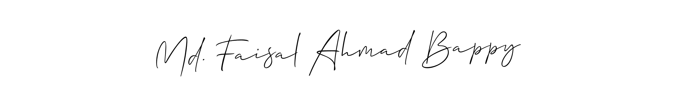 This is the best signature style for the Md. Faisal Ahmad Bappy name. Also you like these signature font (Allison_Script). Mix name signature. Md. Faisal Ahmad Bappy signature style 2 images and pictures png