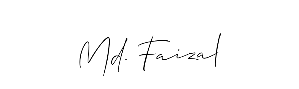 Use a signature maker to create a handwritten signature online. With this signature software, you can design (Allison_Script) your own signature for name Md. Faizal. Md. Faizal signature style 2 images and pictures png