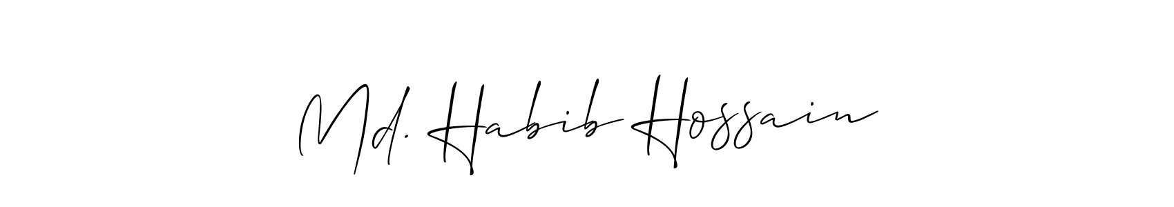 How to make Md. Habib Hossain name signature. Use Allison_Script style for creating short signs online. This is the latest handwritten sign. Md. Habib Hossain signature style 2 images and pictures png