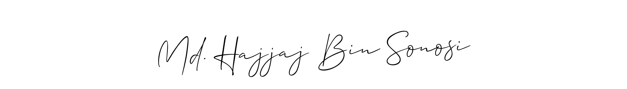Make a beautiful signature design for name Md. Hajjaj Bin Sonosi. Use this online signature maker to create a handwritten signature for free. Md. Hajjaj Bin Sonosi signature style 2 images and pictures png