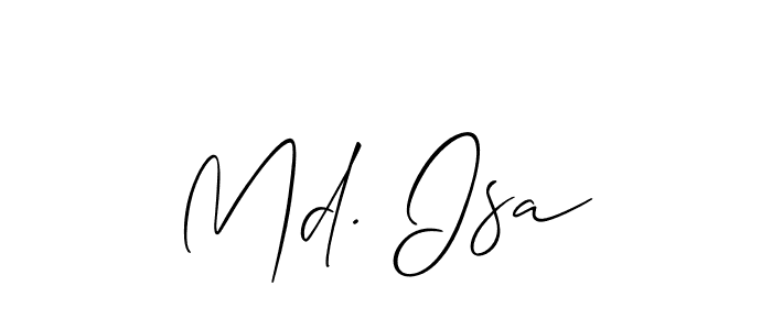 Check out images of Autograph of Md. Isa name. Actor Md. Isa Signature Style. Allison_Script is a professional sign style online. Md. Isa signature style 2 images and pictures png