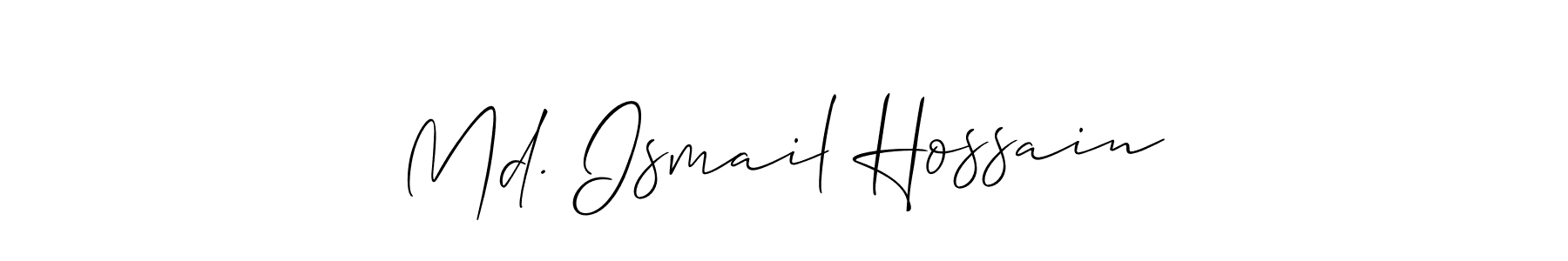 Design your own signature with our free online signature maker. With this signature software, you can create a handwritten (Allison_Script) signature for name Md. Ismail Hossain. Md. Ismail Hossain signature style 2 images and pictures png