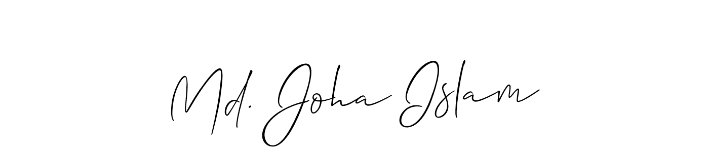 Once you've used our free online signature maker to create your best signature Allison_Script style, it's time to enjoy all of the benefits that Md. Joha Islam name signing documents. Md. Joha Islam signature style 2 images and pictures png