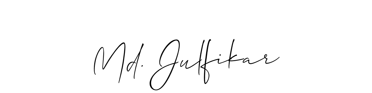 This is the best signature style for the Md. Julfikar name. Also you like these signature font (Allison_Script). Mix name signature. Md. Julfikar signature style 2 images and pictures png