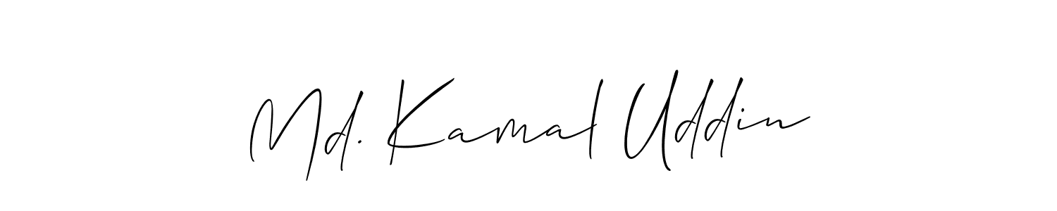 Use a signature maker to create a handwritten signature online. With this signature software, you can design (Allison_Script) your own signature for name Md. Kamal Uddin. Md. Kamal Uddin signature style 2 images and pictures png
