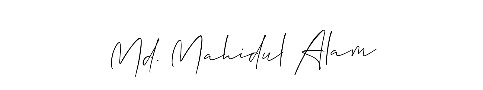 Md. Mahidul Alam stylish signature style. Best Handwritten Sign (Allison_Script) for my name. Handwritten Signature Collection Ideas for my name Md. Mahidul Alam. Md. Mahidul Alam signature style 2 images and pictures png