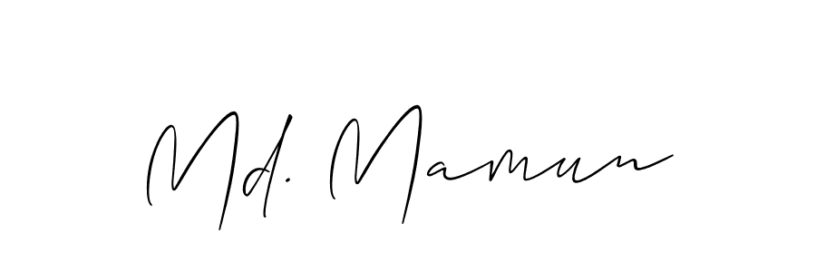 It looks lik you need a new signature style for name Md. Mamun. Design unique handwritten (Allison_Script) signature with our free signature maker in just a few clicks. Md. Mamun signature style 2 images and pictures png