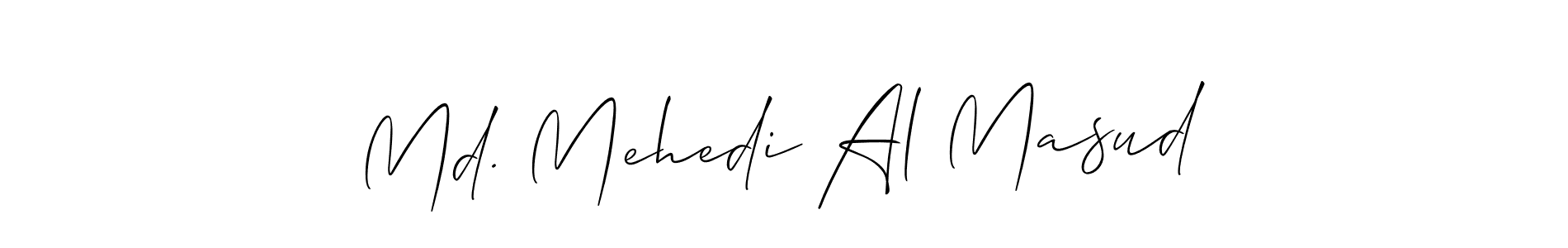 How to make Md. Mehedi Al Masud signature? Allison_Script is a professional autograph style. Create handwritten signature for Md. Mehedi Al Masud name. Md. Mehedi Al Masud signature style 2 images and pictures png