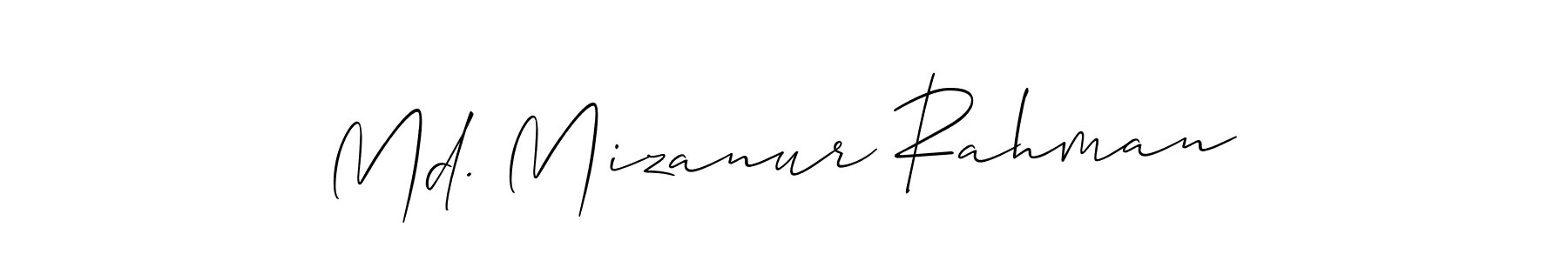 Design your own signature with our free online signature maker. With this signature software, you can create a handwritten (Allison_Script) signature for name Md. Mizanur Rahman. Md. Mizanur Rahman signature style 2 images and pictures png