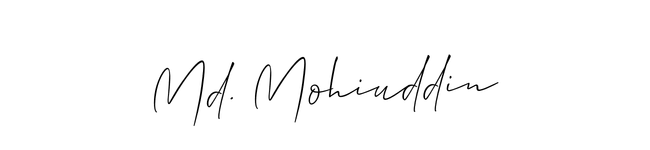 Also we have Md. Mohiuddin name is the best signature style. Create professional handwritten signature collection using Allison_Script autograph style. Md. Mohiuddin signature style 2 images and pictures png