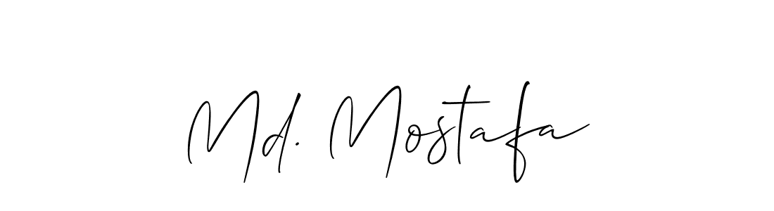 Create a beautiful signature design for name Md. Mostafa. With this signature (Allison_Script) fonts, you can make a handwritten signature for free. Md. Mostafa signature style 2 images and pictures png