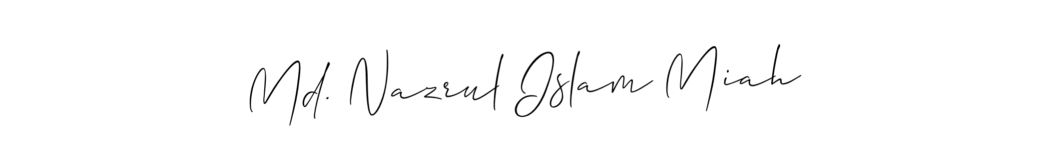 Also we have Md. Nazrul Islam Miah name is the best signature style. Create professional handwritten signature collection using Allison_Script autograph style. Md. Nazrul Islam Miah signature style 2 images and pictures png