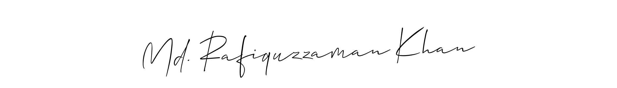 if you are searching for the best signature style for your name Md. Rafiquzzaman Khan. so please give up your signature search. here we have designed multiple signature styles  using Allison_Script. Md. Rafiquzzaman Khan signature style 2 images and pictures png