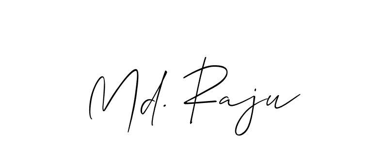 Also You can easily find your signature by using the search form. We will create Md. Raju name handwritten signature images for you free of cost using Allison_Script sign style. Md. Raju signature style 2 images and pictures png