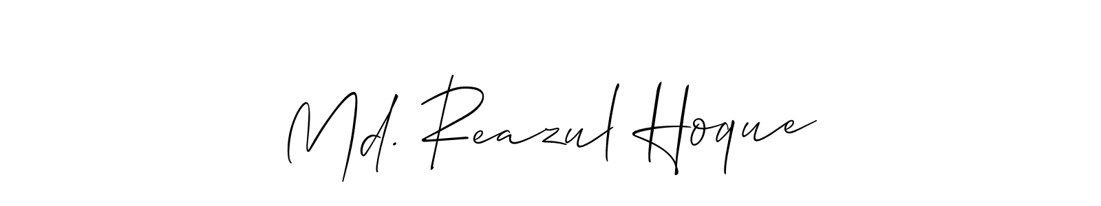 if you are searching for the best signature style for your name Md. Reazul Hoque. so please give up your signature search. here we have designed multiple signature styles  using Allison_Script. Md. Reazul Hoque signature style 2 images and pictures png