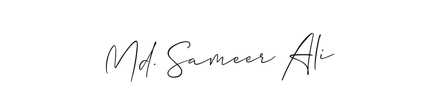 How to make Md. Sameer Ali name signature. Use Allison_Script style for creating short signs online. This is the latest handwritten sign. Md. Sameer Ali signature style 2 images and pictures png