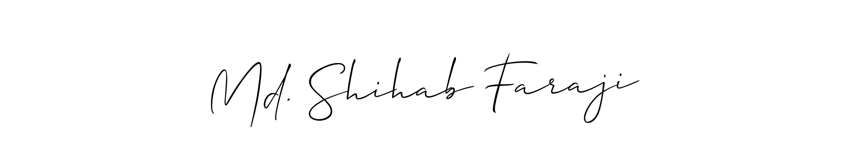 Md. Shihab Faraji stylish signature style. Best Handwritten Sign (Allison_Script) for my name. Handwritten Signature Collection Ideas for my name Md. Shihab Faraji. Md. Shihab Faraji signature style 2 images and pictures png