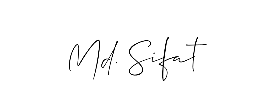 Once you've used our free online signature maker to create your best signature Allison_Script style, it's time to enjoy all of the benefits that Md. Sifat name signing documents. Md. Sifat signature style 2 images and pictures png