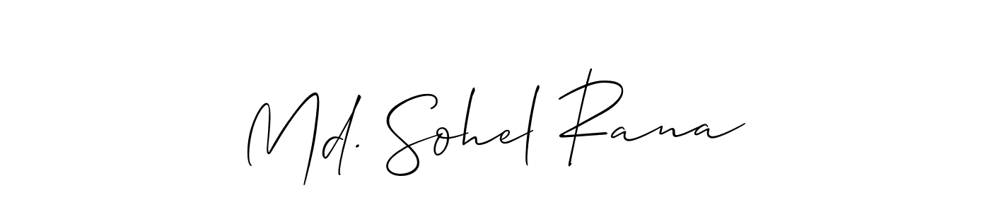 The best way (Allison_Script) to make a short signature is to pick only two or three words in your name. The name Md. Sohel Rana include a total of six letters. For converting this name. Md. Sohel Rana signature style 2 images and pictures png