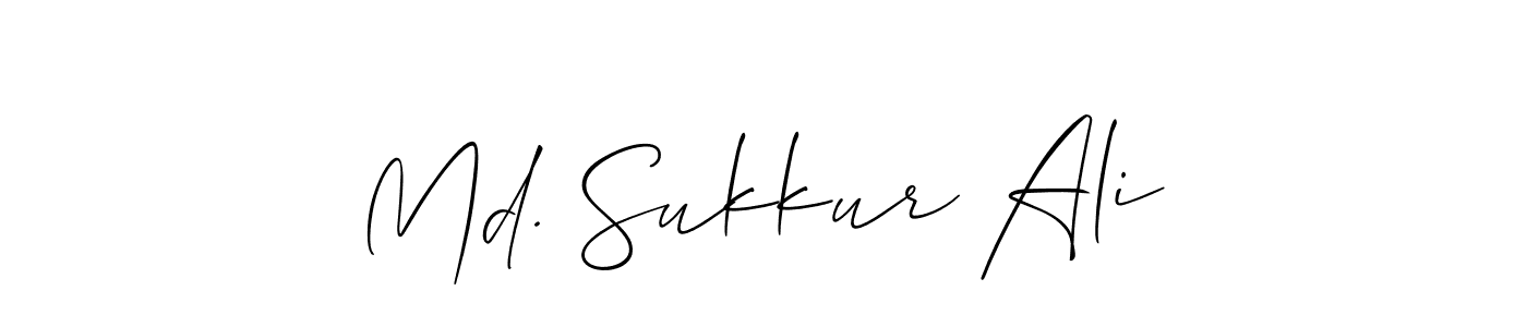 How to Draw Md. Sukkur Ali signature style? Allison_Script is a latest design signature styles for name Md. Sukkur Ali. Md. Sukkur Ali signature style 2 images and pictures png