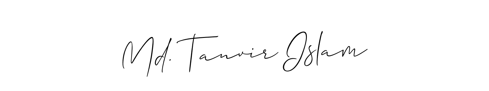 Similarly Allison_Script is the best handwritten signature design. Signature creator online .You can use it as an online autograph creator for name Md. Tanvir Islam. Md. Tanvir Islam signature style 2 images and pictures png